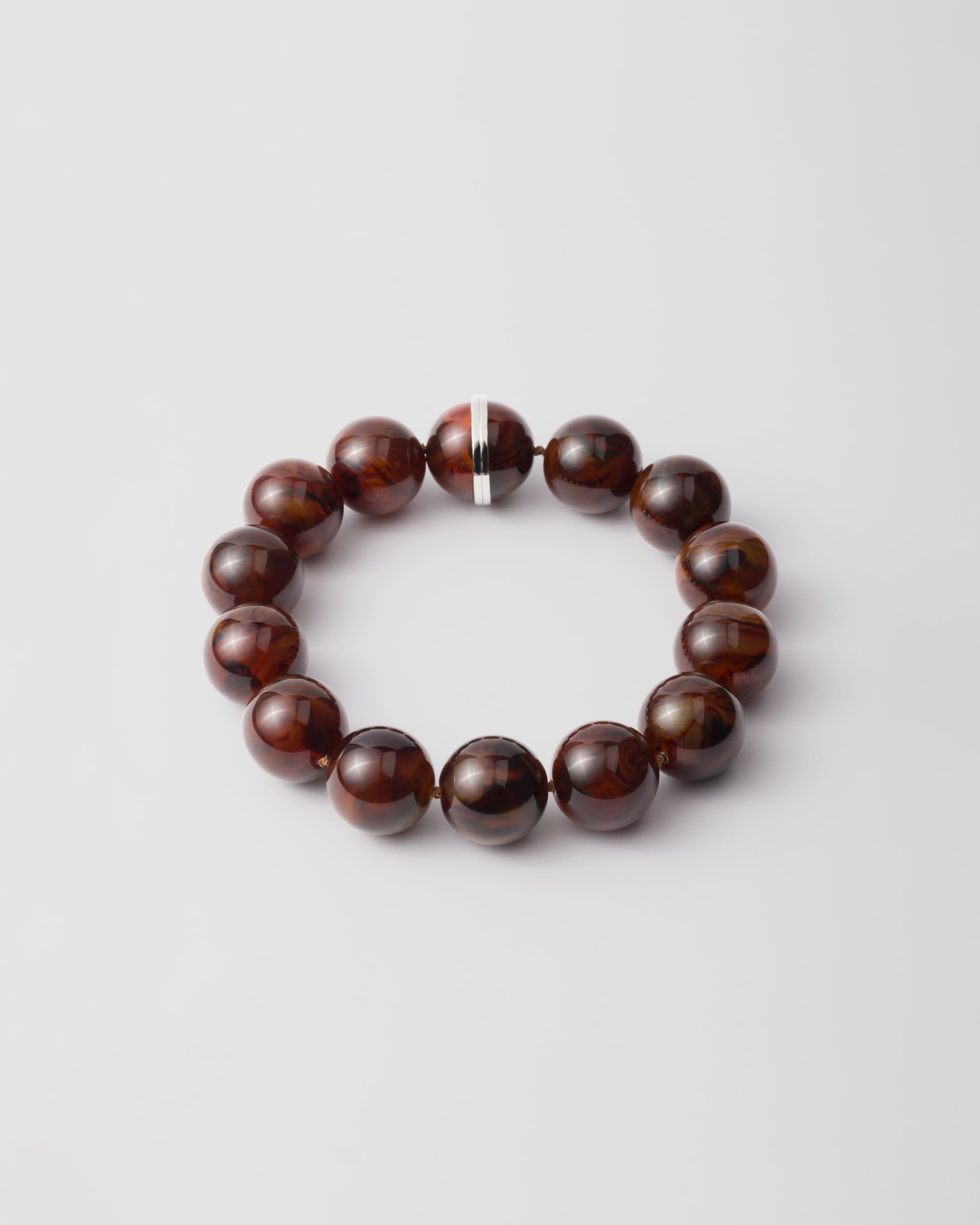 Prada Choker Aus Plexiglas Und Metall In Gebrannte Sienna