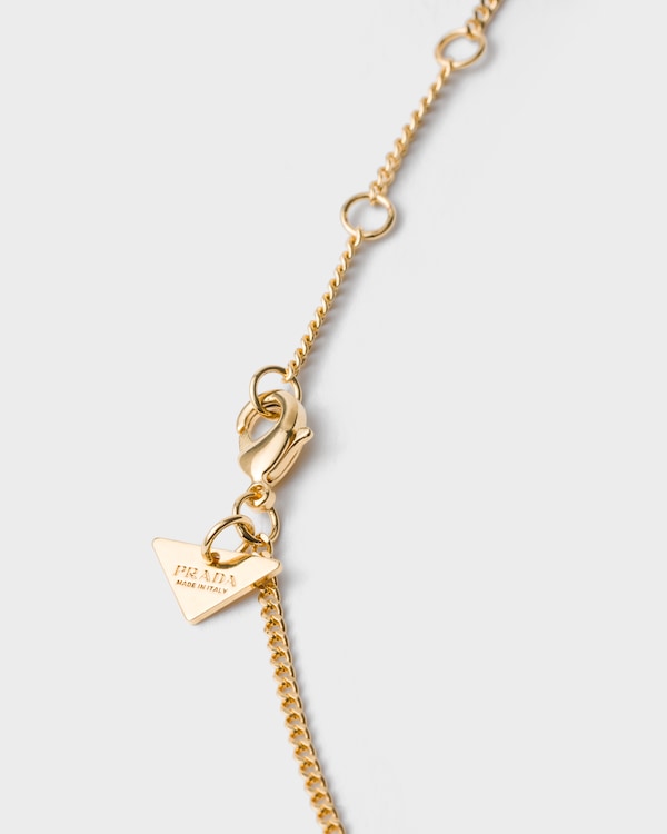 エナメル メタル ネックレス - ゴールド/ダフォディル エナメル メタル ネックレス - ゴールド/ダフォディル