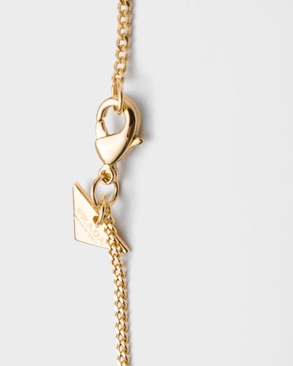 에나멜 메탈 목걸이 - 골드/페탈 핑크 에나멜 메탈 목걸이 - 골드/페탈 핑크