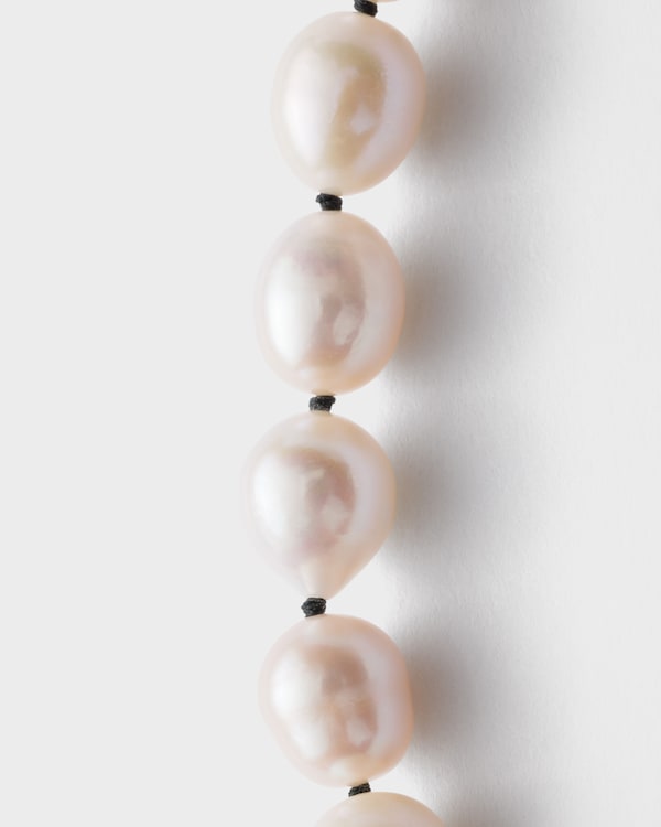Collier en métal et perle fantaisie - Acier/Perle Collier en métal et perle fantaisie - Acier/Perle