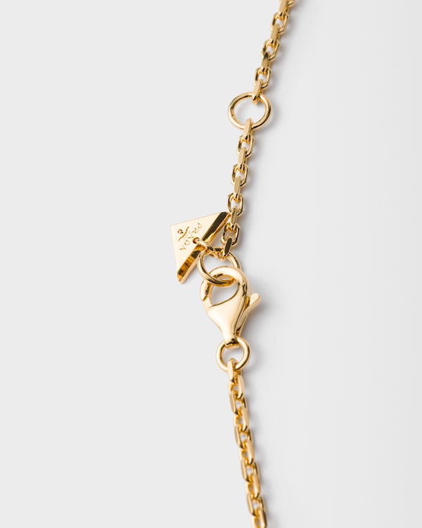 Metal necklace - Gold/Black Metal necklace - Gold/Black