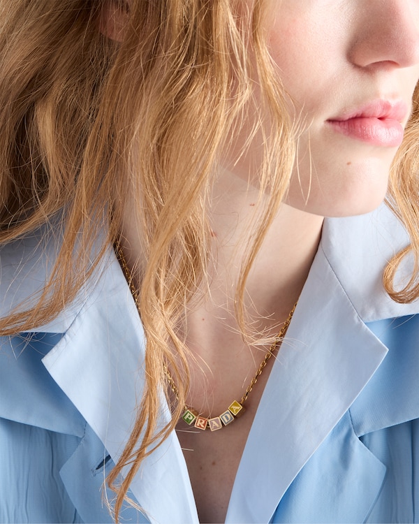 Metal necklace - Gold/Multicolor Metal necklace - Gold/Multicolor