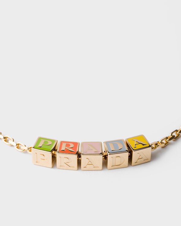 Metal necklace - Gold/Multicolor Metal necklace - Gold/Multicolor