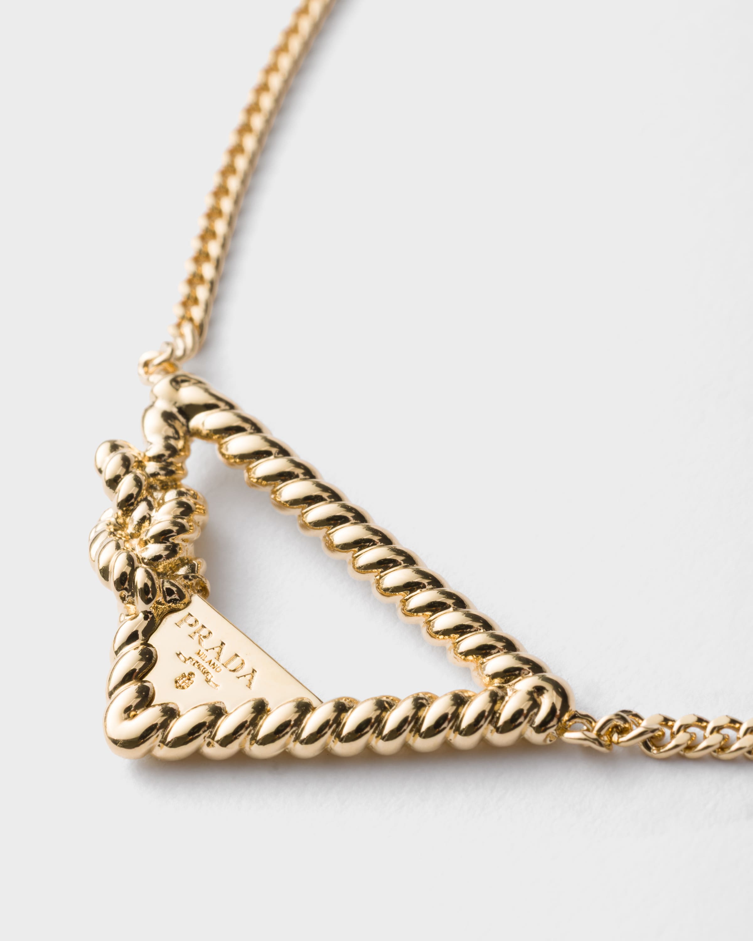 Gold Metal Necklace | PRADA - Netherlands