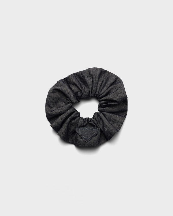 Denim scrunchie - Navy Denim scrunchie - Navy