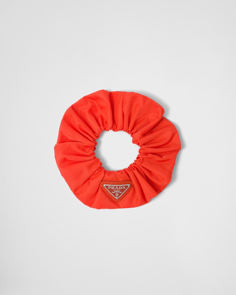 프라다 헤어 밴드 Prada Re-Nylon scrunchie,Orange