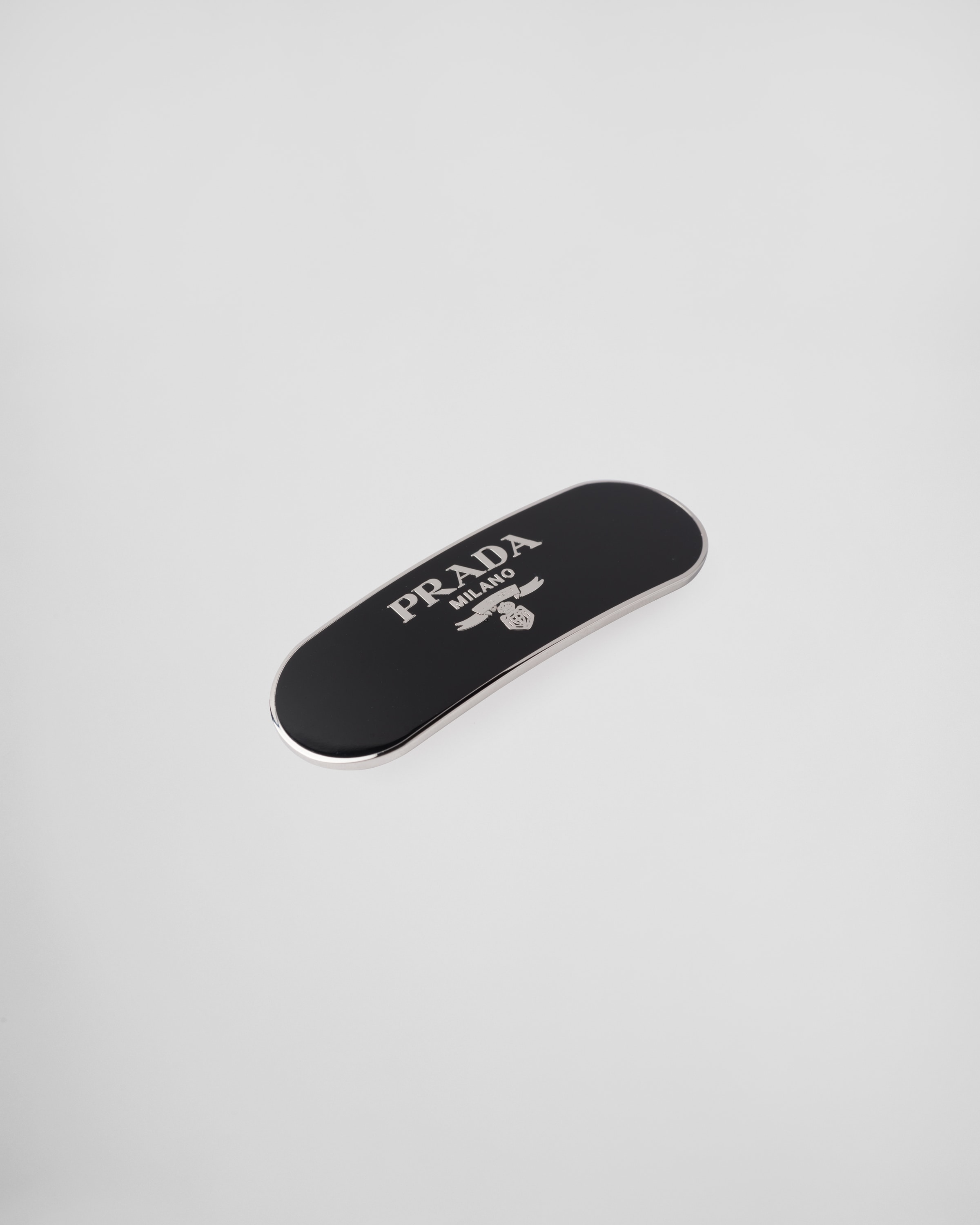★PRADA★ Lettering Logo Hairpin Black 1IF0222BA6F0002 1IF02 Black Metal Hair Pins | PRADA