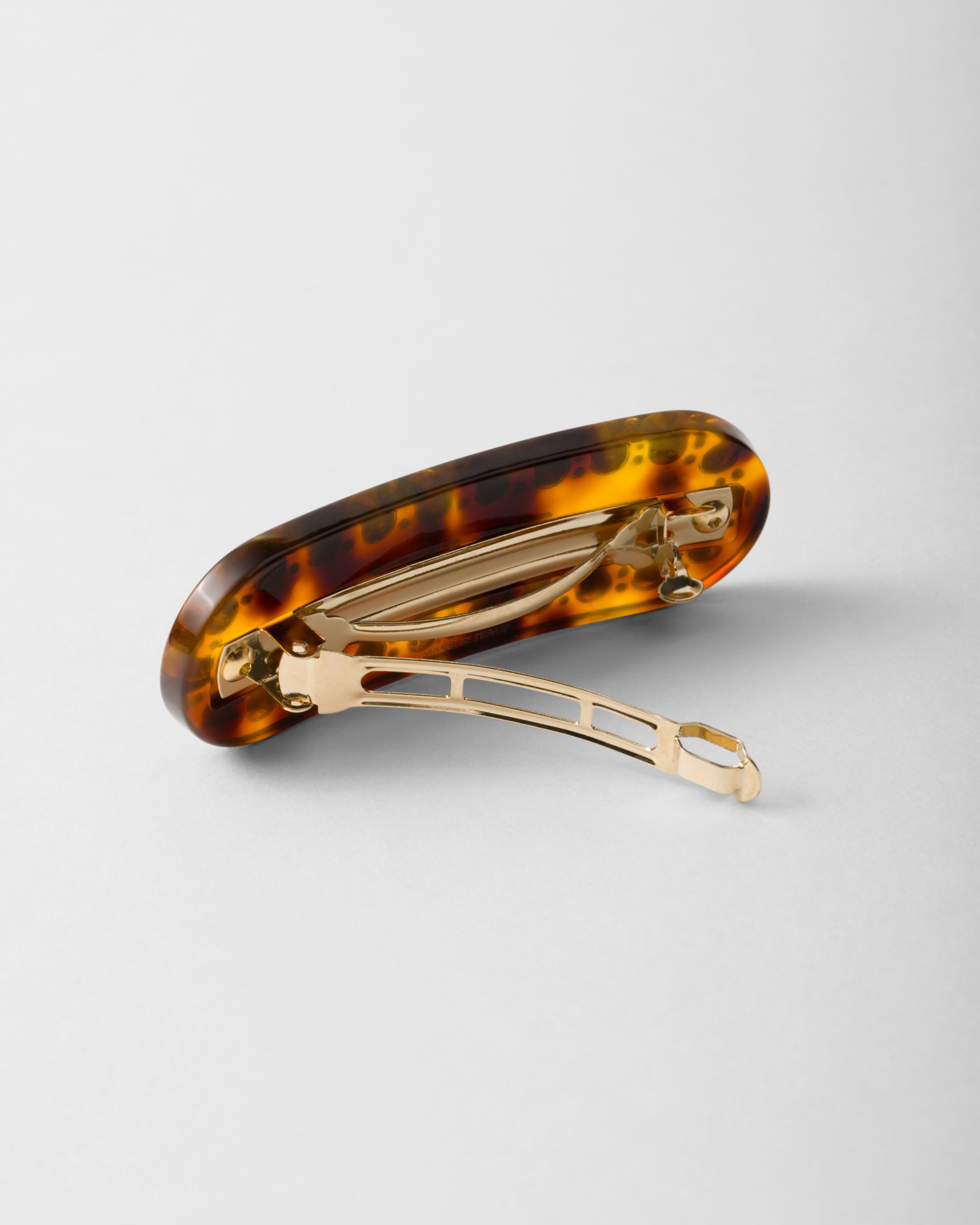 Honey tortoiseshell Plex Hair Clip PRADA