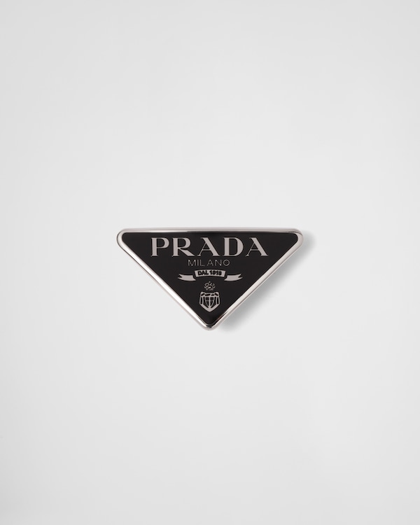 PRADA L HAIR CLIPS プラダ メタル ヘア クリップ BLACK Black Metal Hair Clip | PRADA