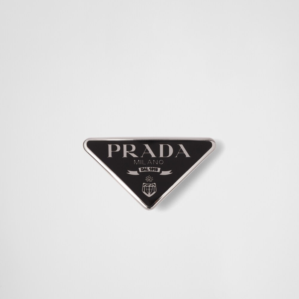 Black Metal Hair Clip | Prada