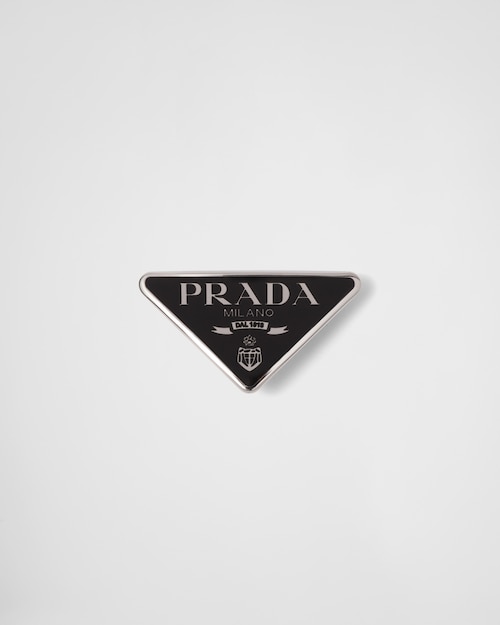 Black Metal Hair Clip | Prada