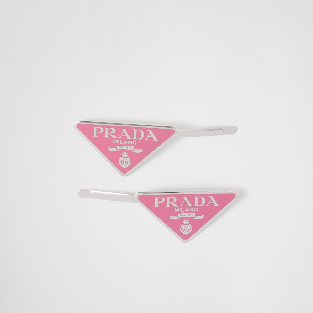 Prada Metal hair clips 1