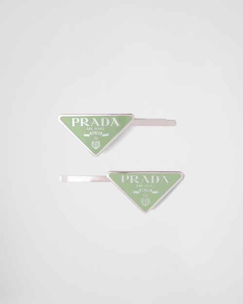 Prada Metal hair clips 1