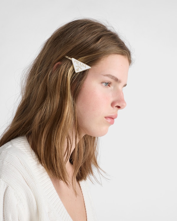 Metal hair pins - White Metal hair pins - White