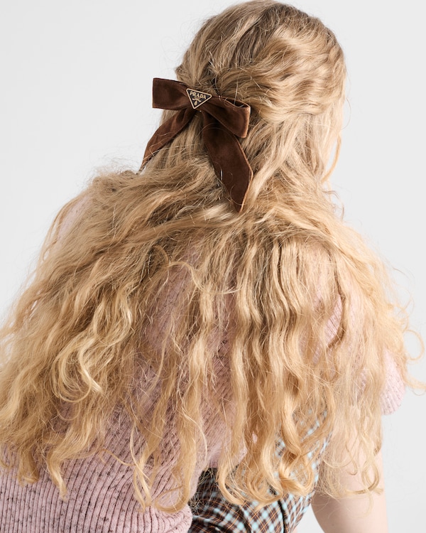 Barrette en veau velours Barrette en veau velours