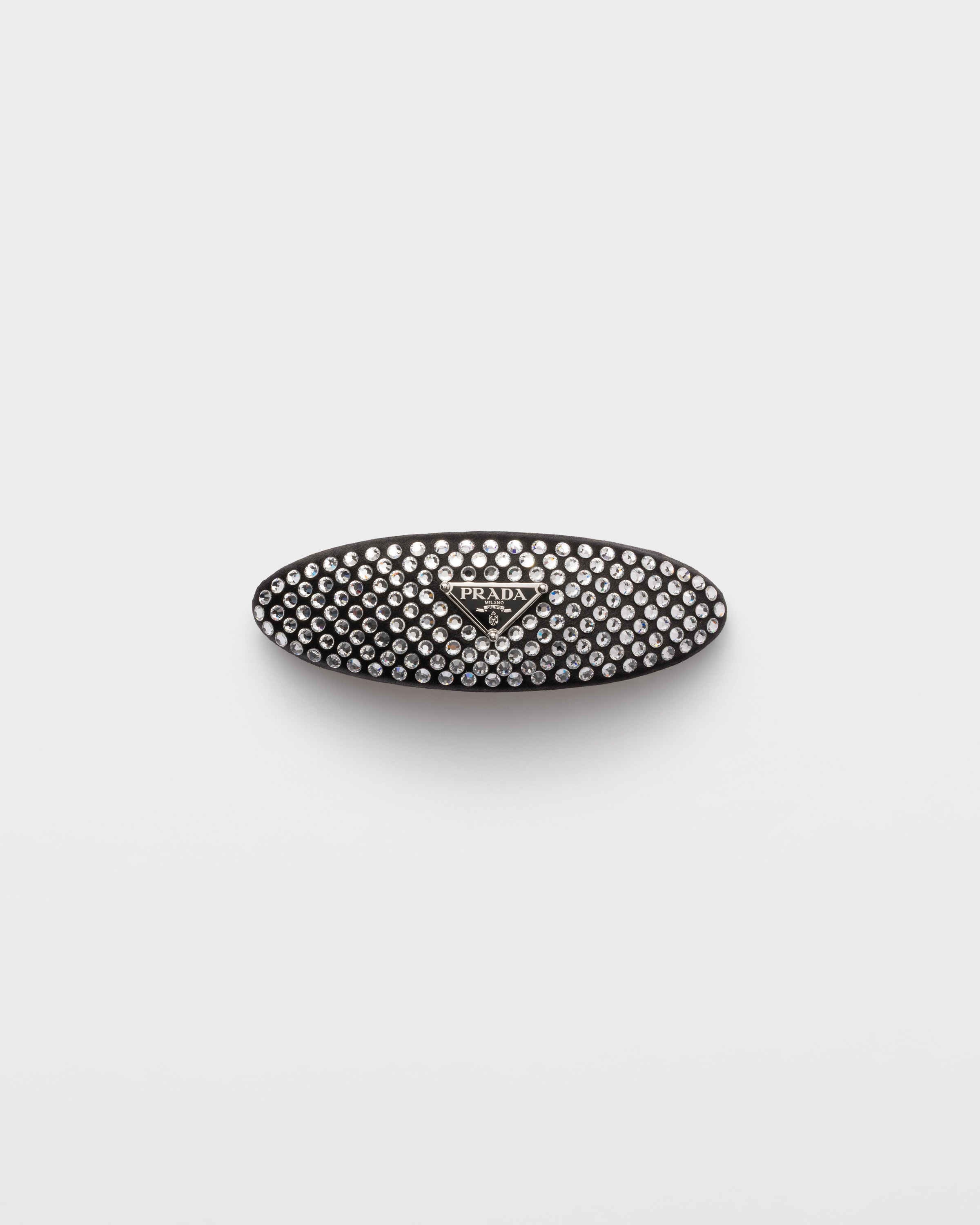 PRADA ヘアピン クリスタル装飾 Crystal Satin And Crystal Hair Clip | PRADA - Japan
