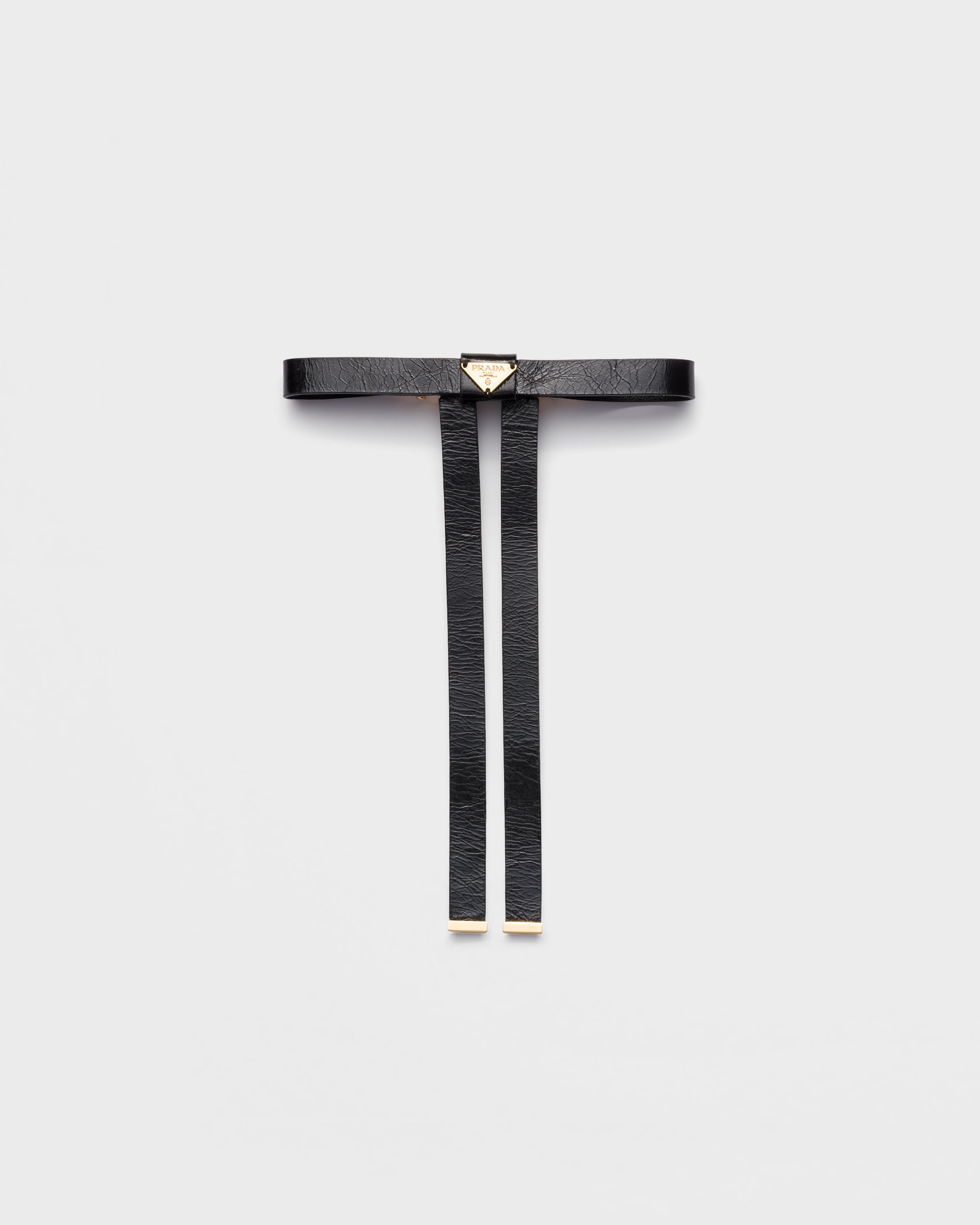 PRADAストラップ Amazon.com: Prada Lipstick Plaque Black Saffiano Leather ID