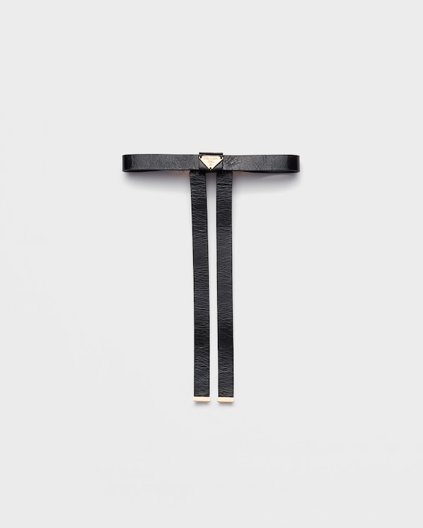 Leather hair clip Leather hair clip