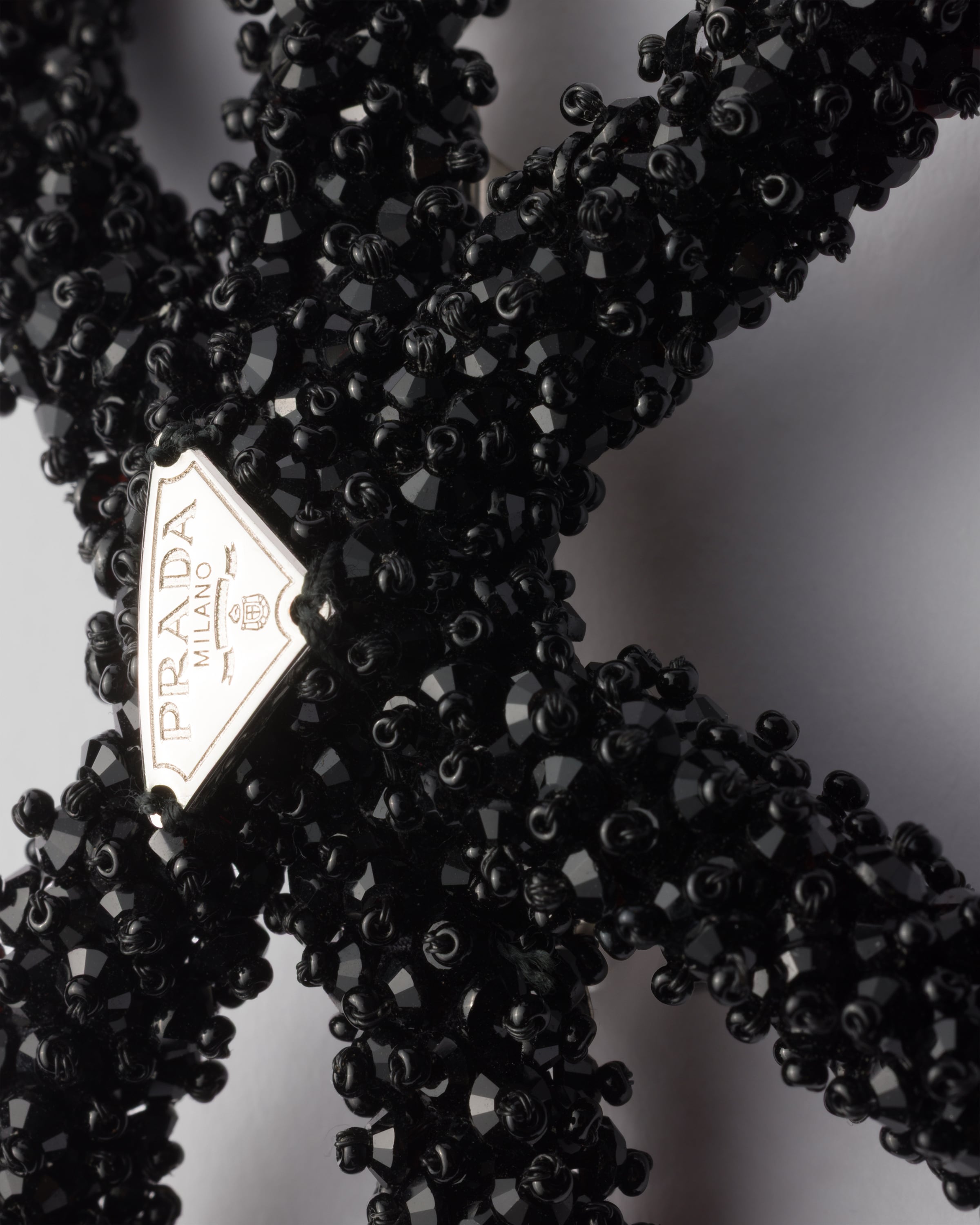 Black Hair Clip With Crystals | PRADA