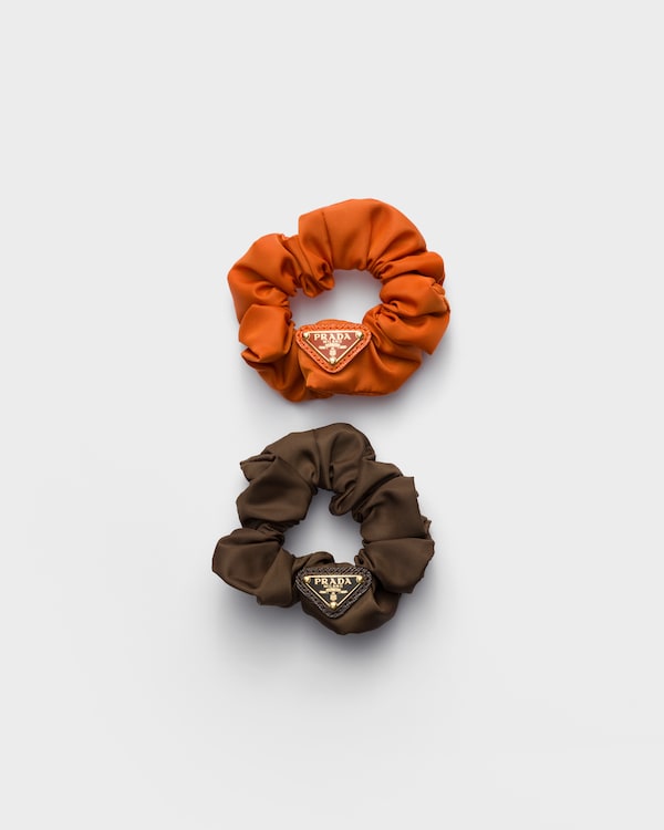 Re-Nylon hair bands - Papaya/Burnt Sienna Re-Nylon hair bands - Papaya/Burnt Sienna