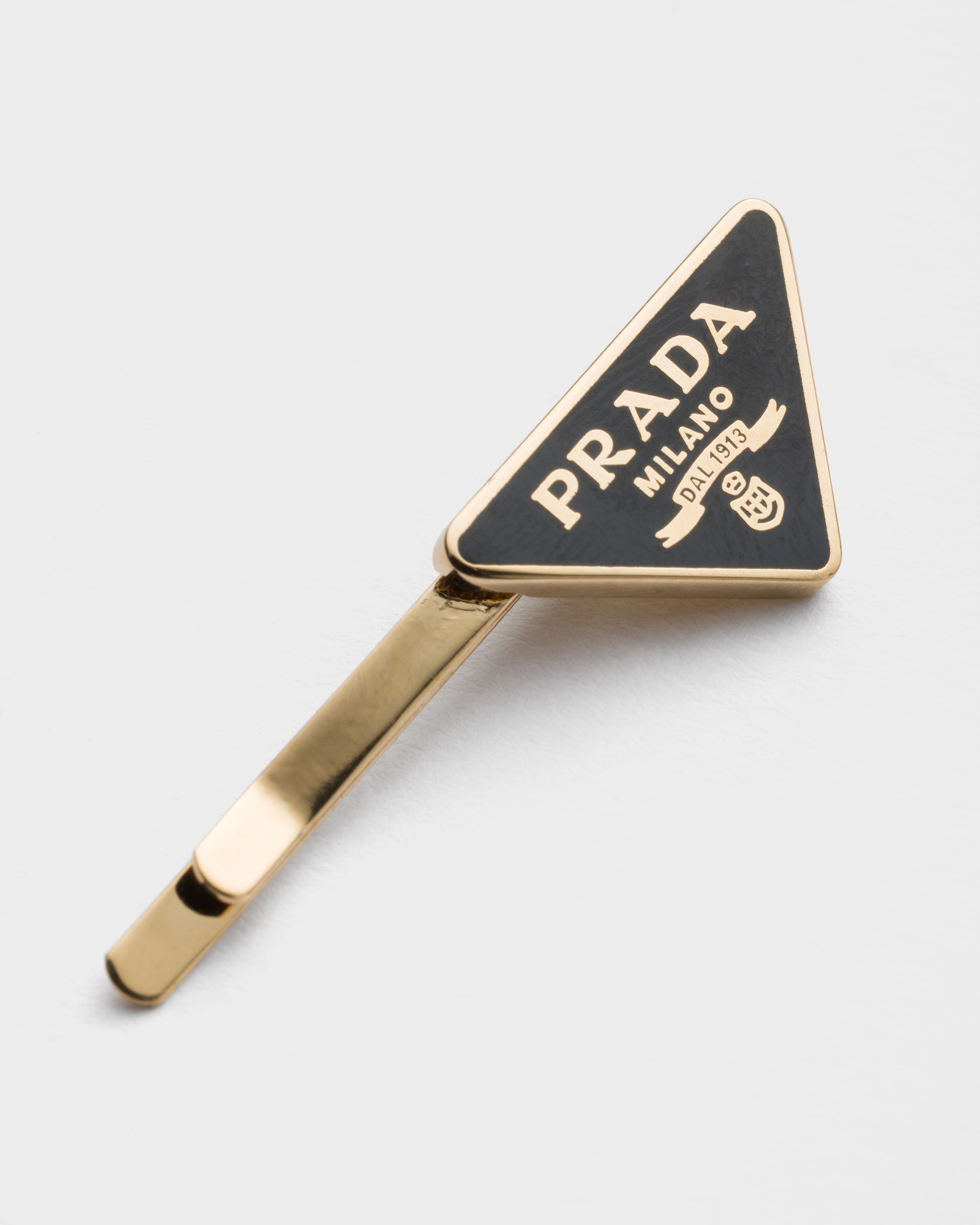 ブラック メタル ヘアクリップ | PRADA - 日本