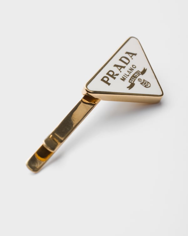 メタル ヘアクリップ - ホワイト メタル ヘアクリップ - ホワイト