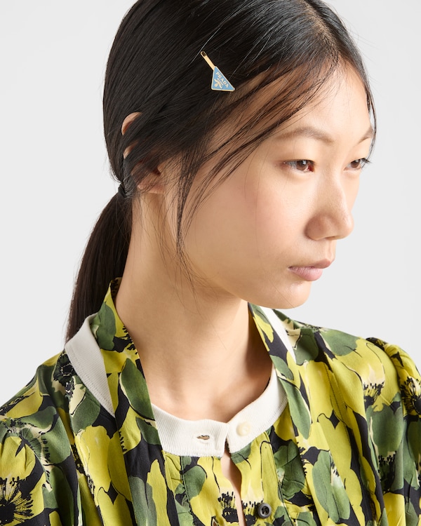 メタル ヘアクリップ - ペールブルー メタル ヘアクリップ - ペールブルー