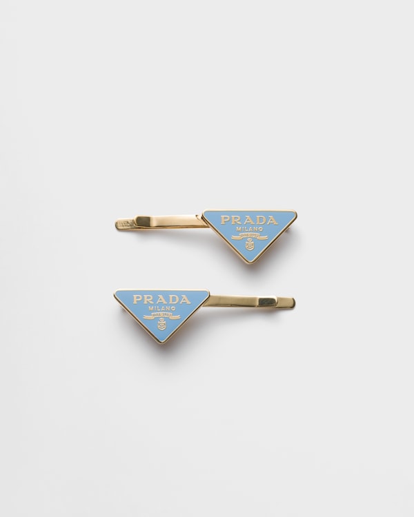 メタル ヘアクリップ - ペールブルー メタル ヘアクリップ - ペールブルー