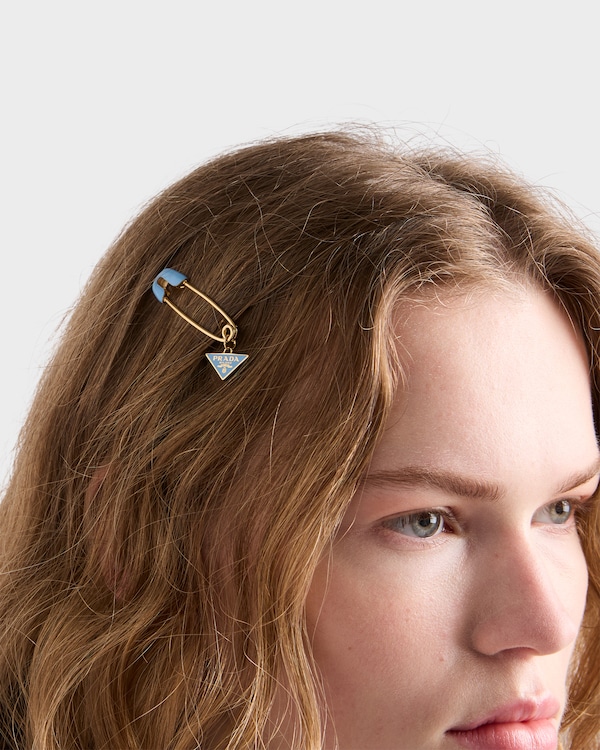 Metal hair clip - Pale Blue Metal hair clip - Pale Blue