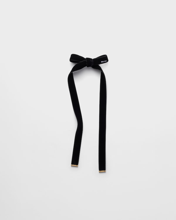 Velvet hair clip - Black Velvet hair clip - Black