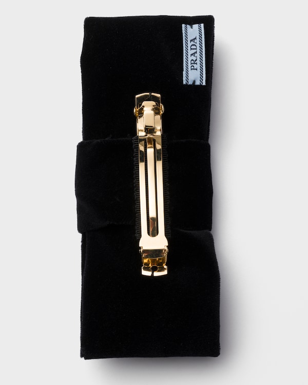 Velvet hair clip - Black Velvet hair clip - Black