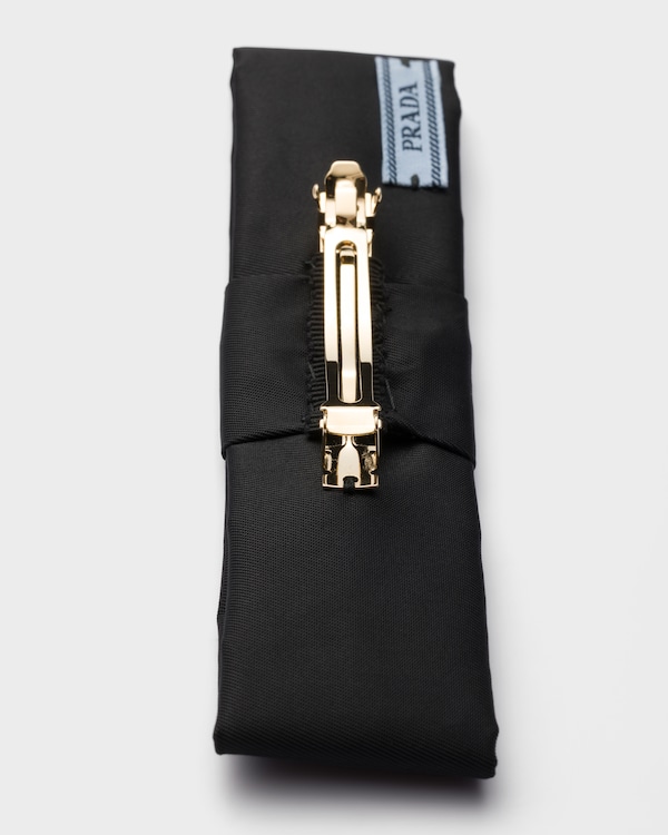 Re-Nylon hair clip - Black Re-Nylon hair clip - Black