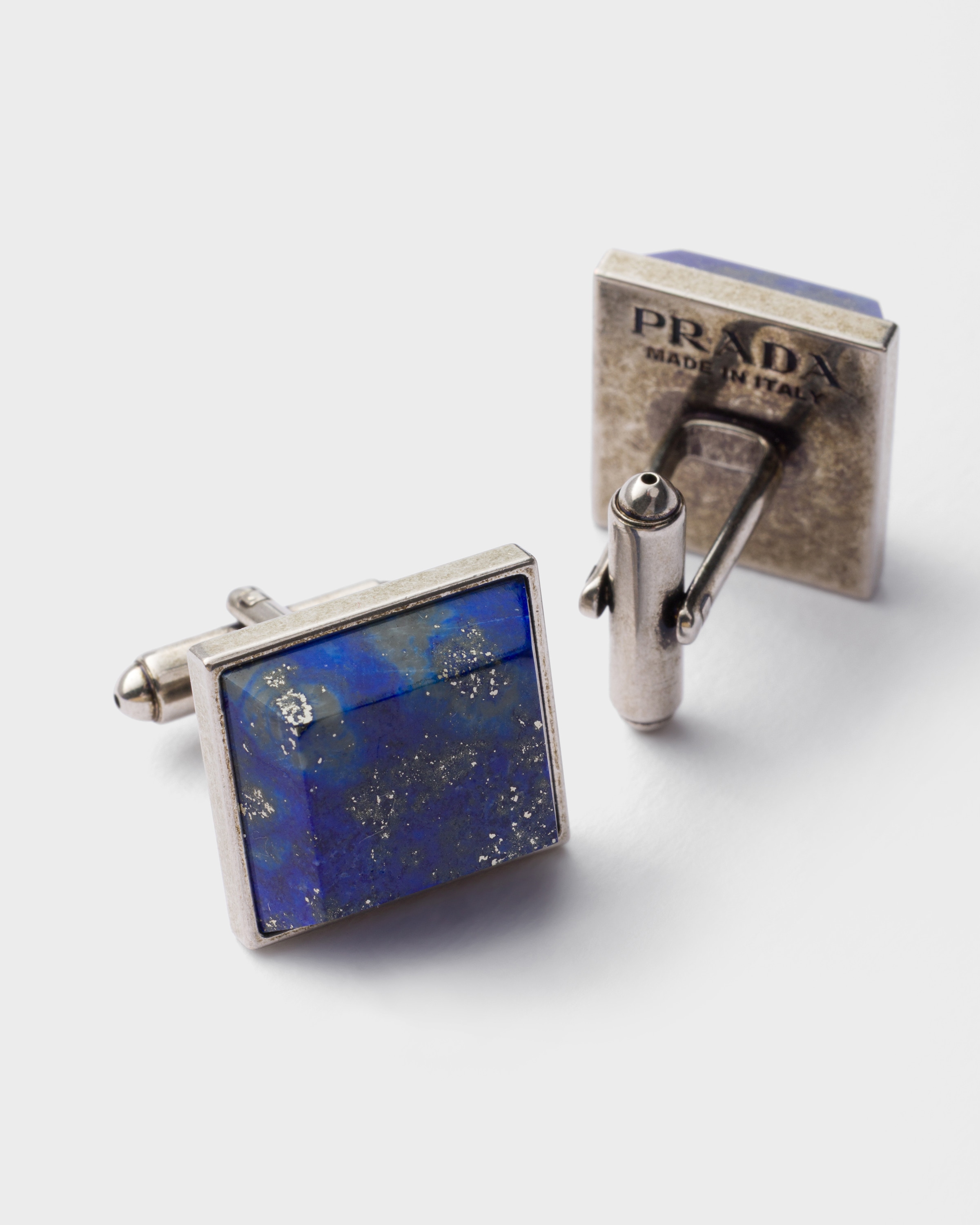 PRADA カフリンクス Lapis メタルとセミプレシャスストーンのカフリンクス | PRADA - 日本
