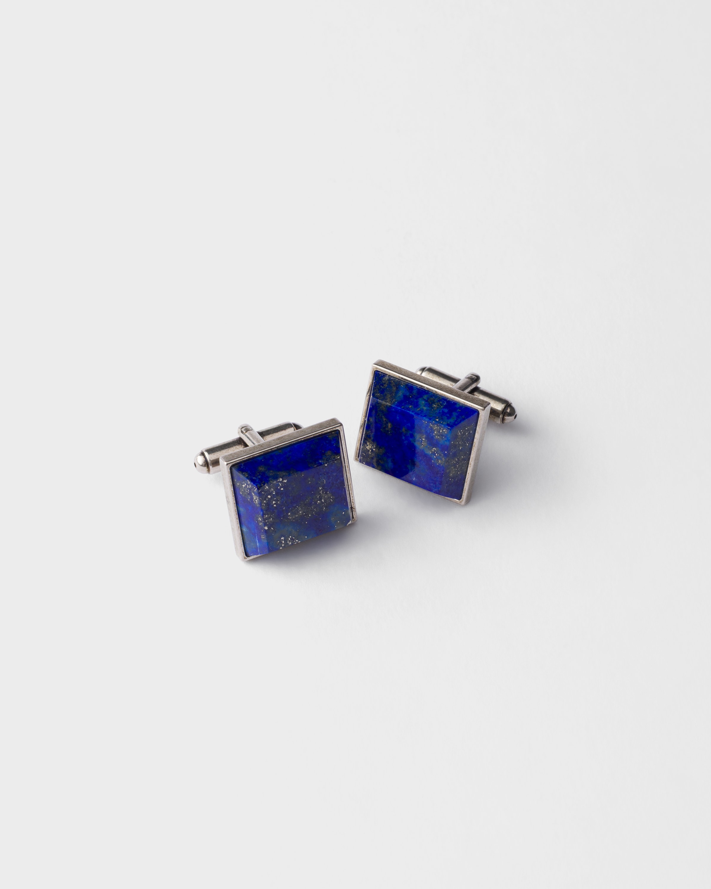 Lapis メタルとセミプレシャスストーンのカフリンクス | PRADA - 日本