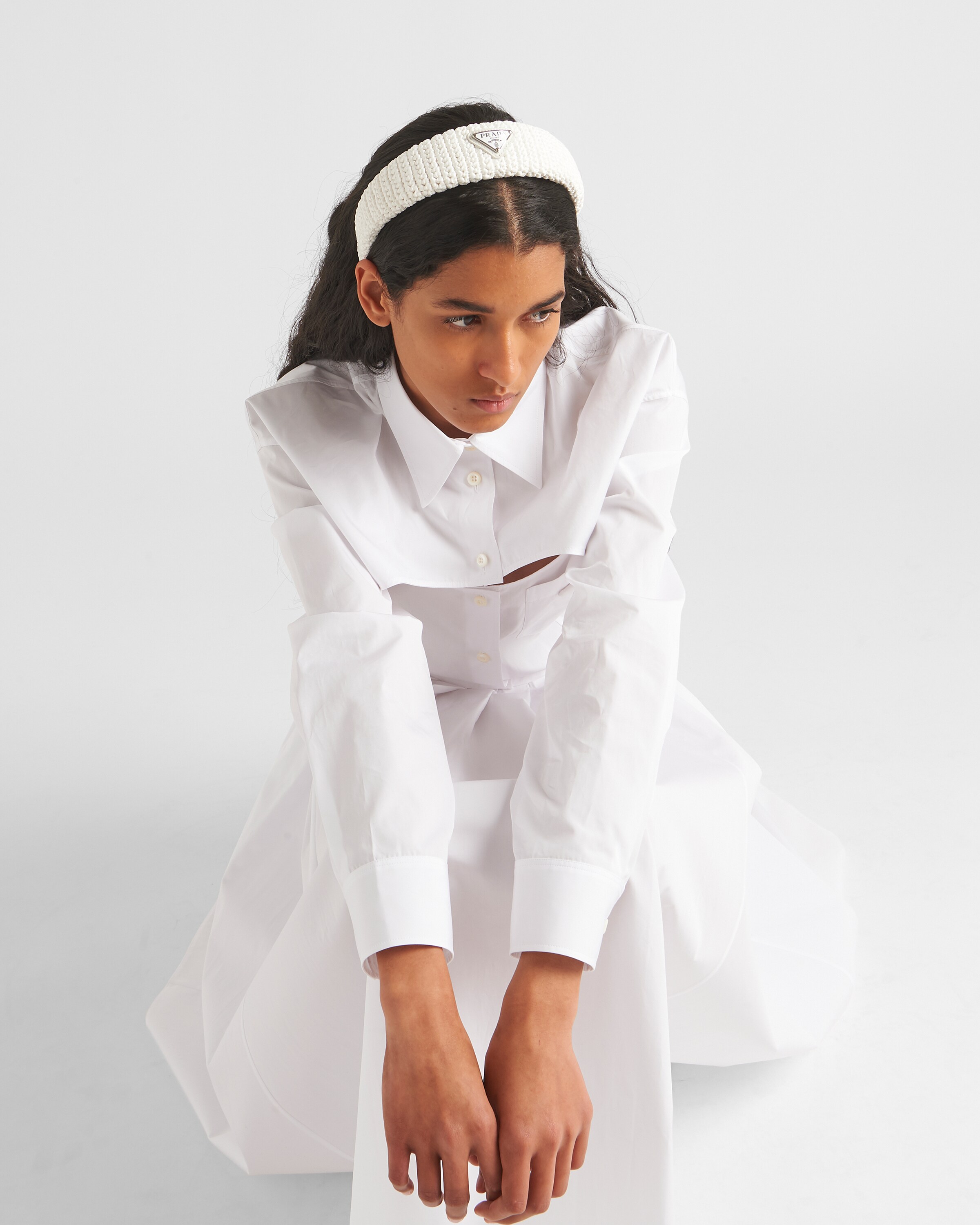 White prada headband clearance