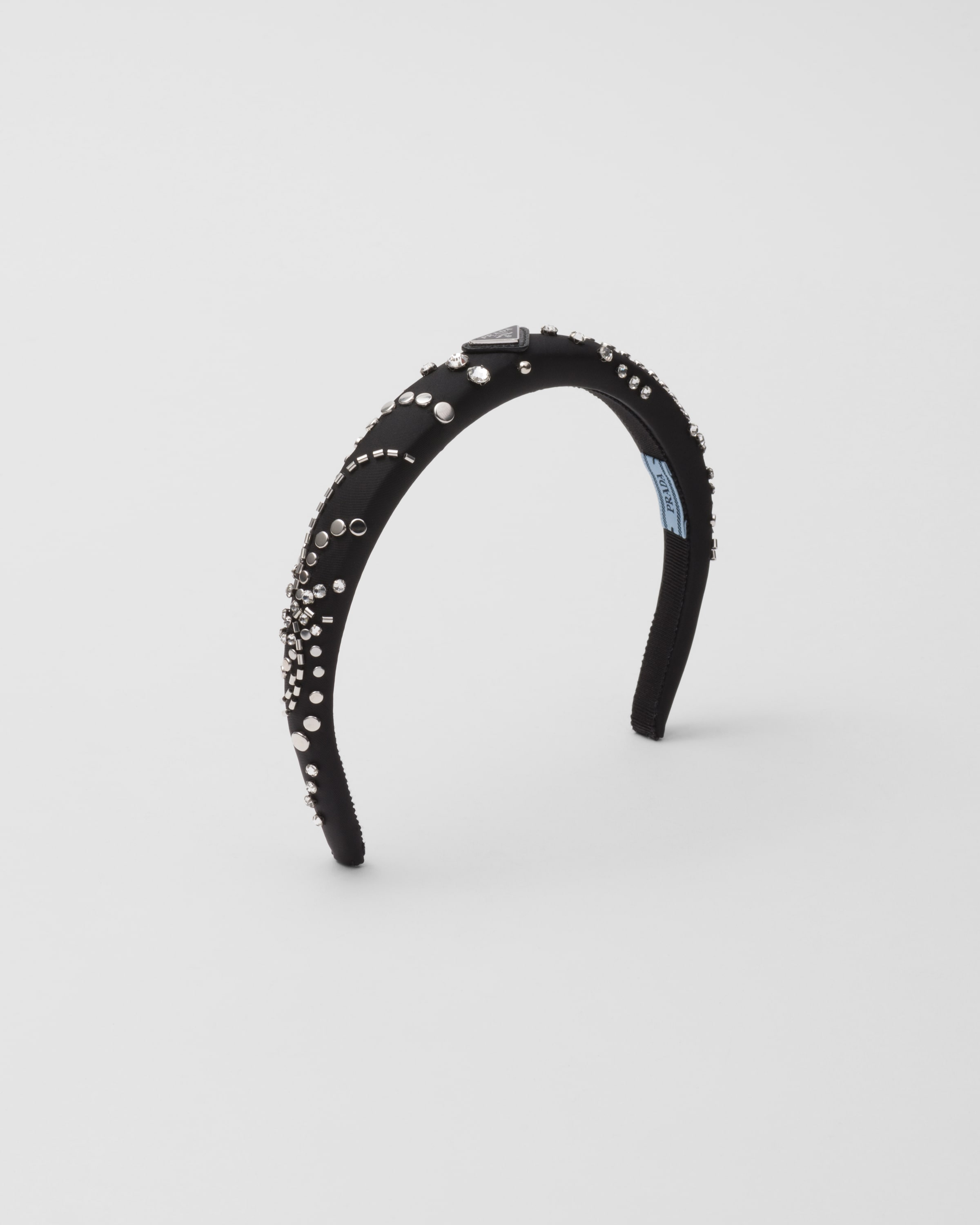 Shop Prada Re-nylon Headband In Black