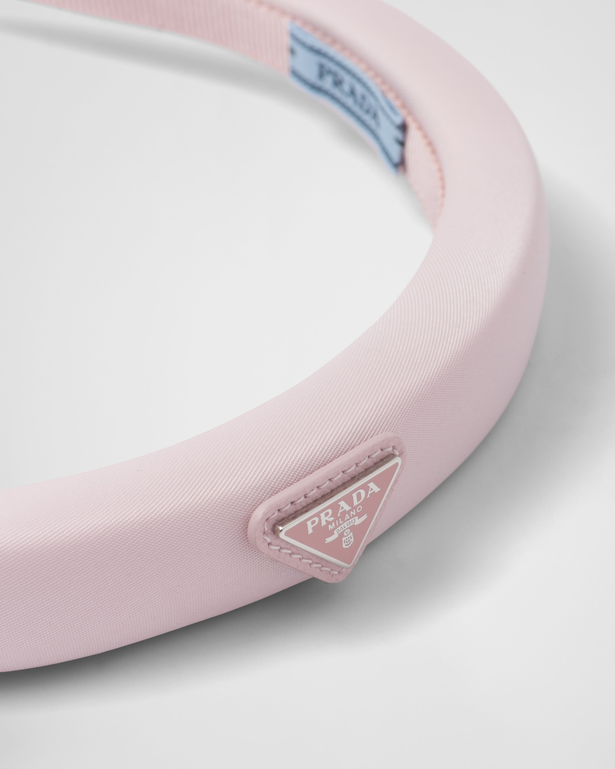 Alabaster Pink Re nylon Headband PRADA