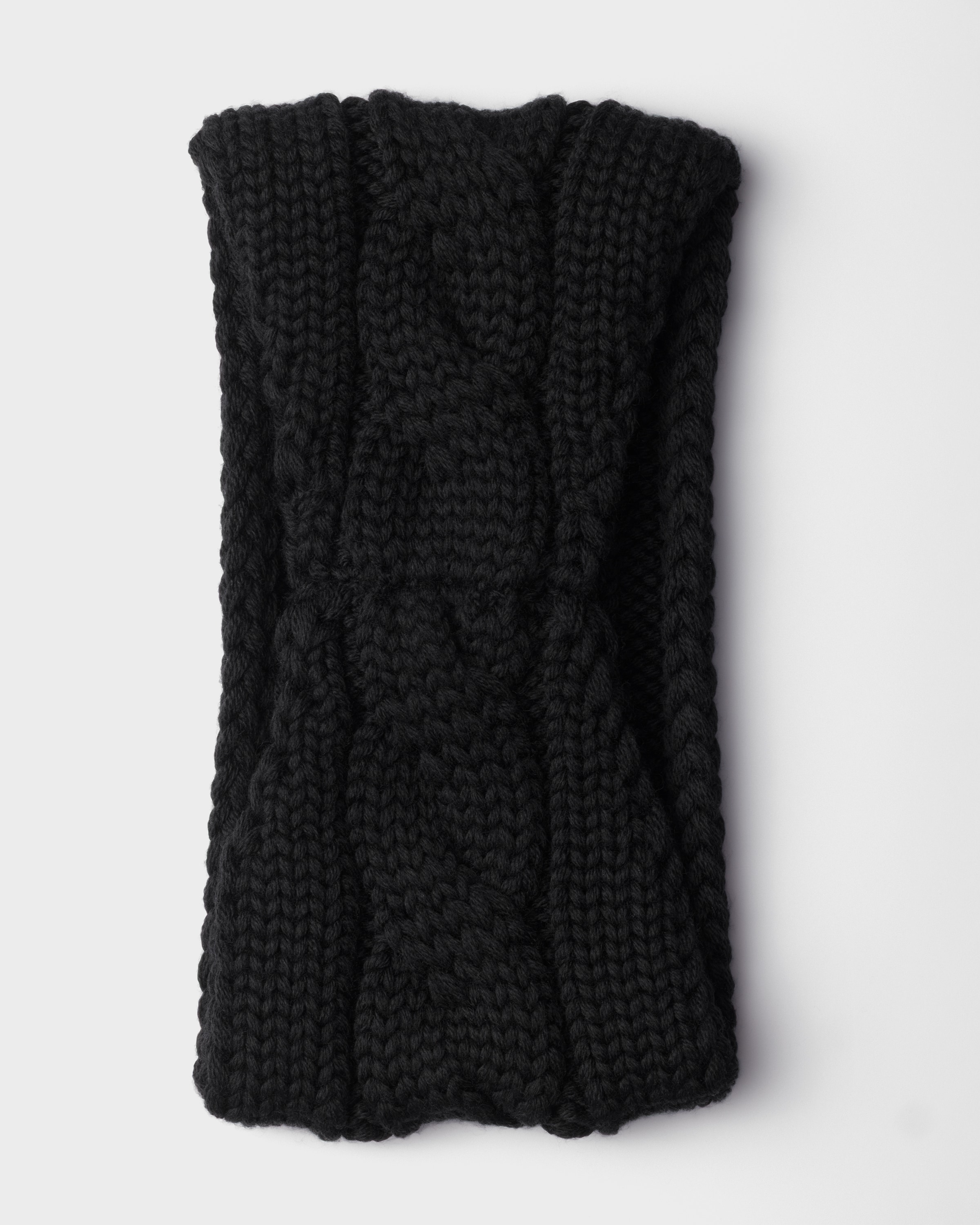 Prada Wool Headband In Black