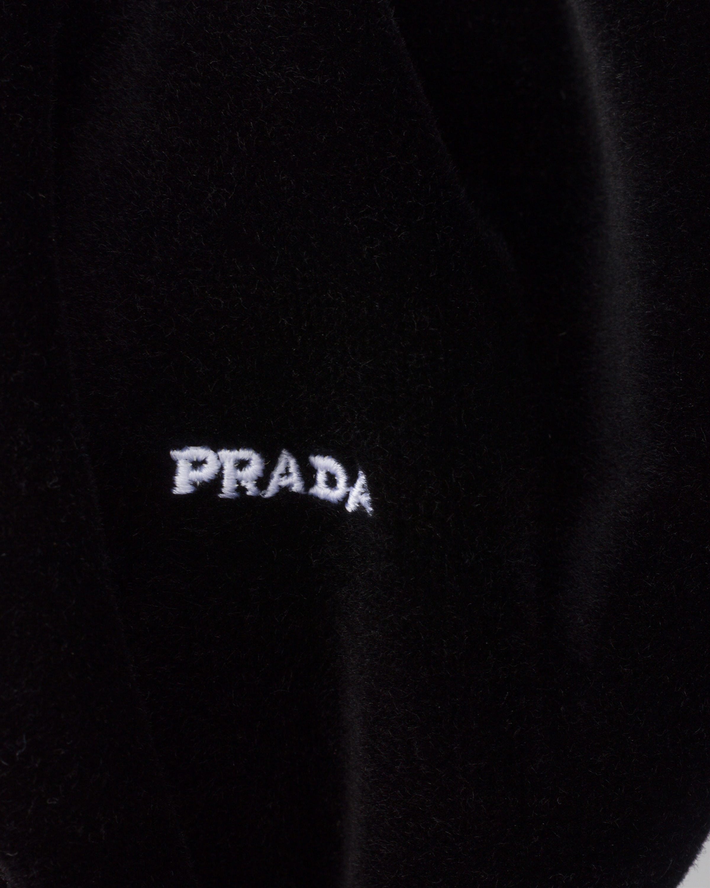 Black Velvet Headband | PRADA - United States
