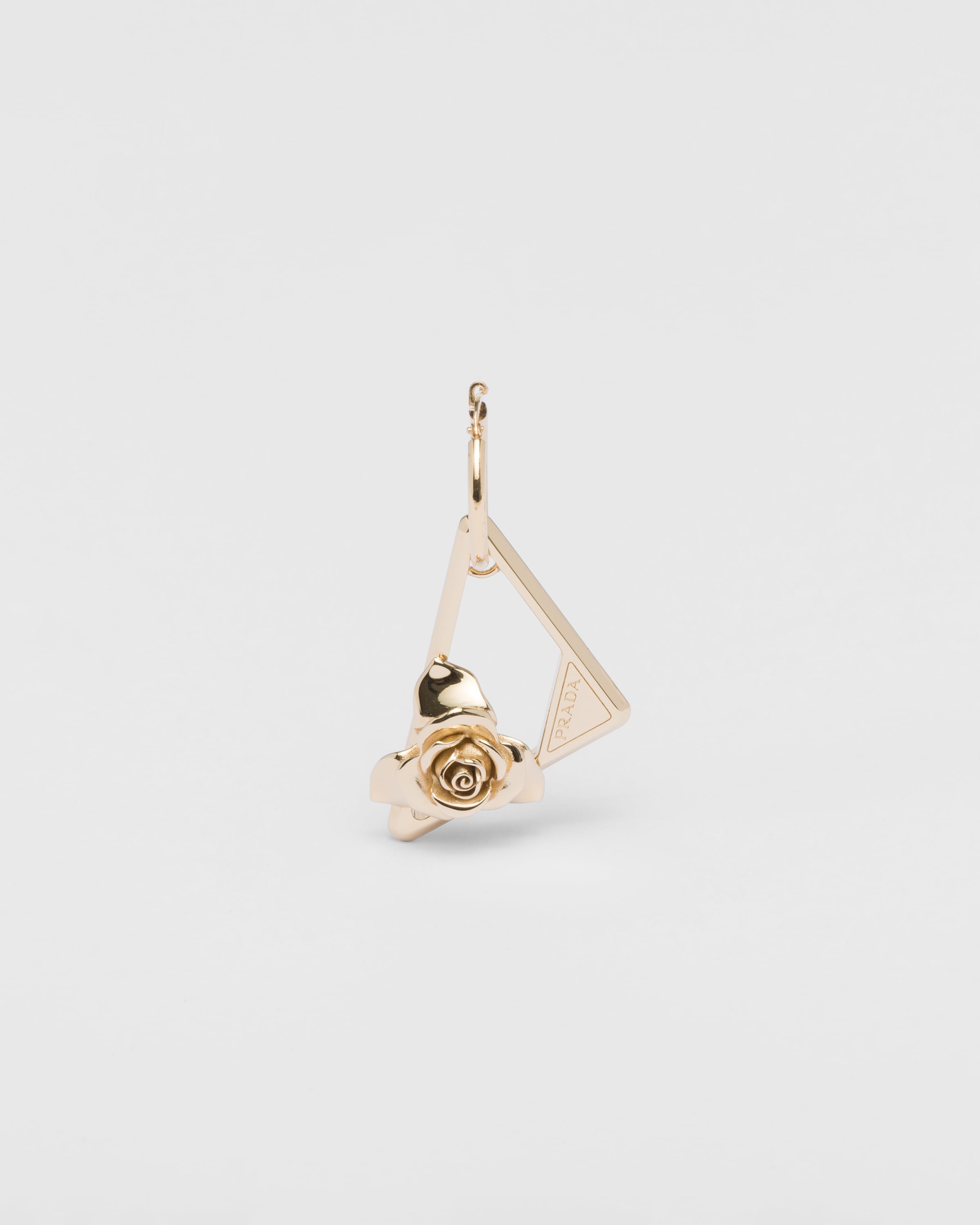 Gold Metal Earrings PRADA