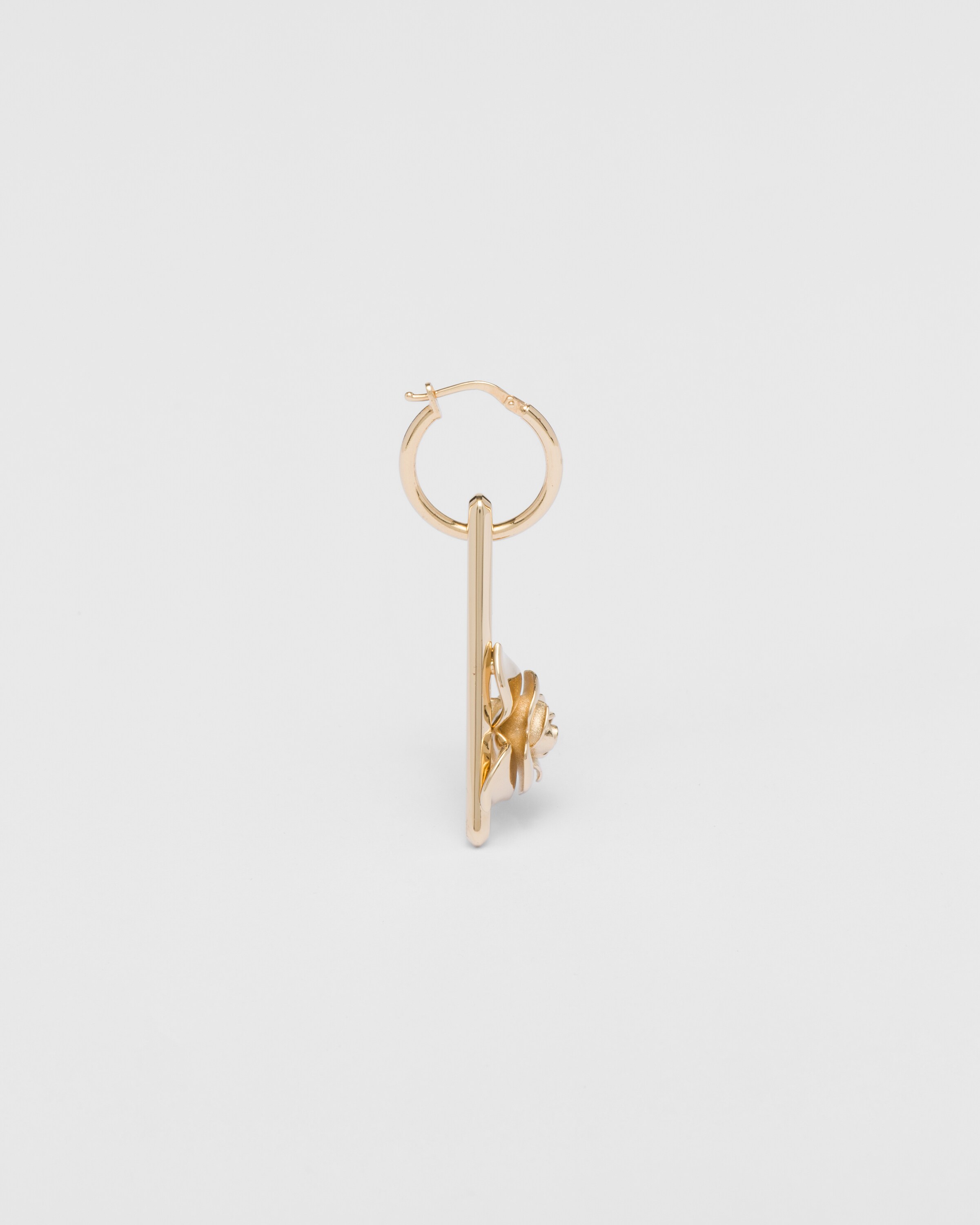Gold Metal Earrings PRADA