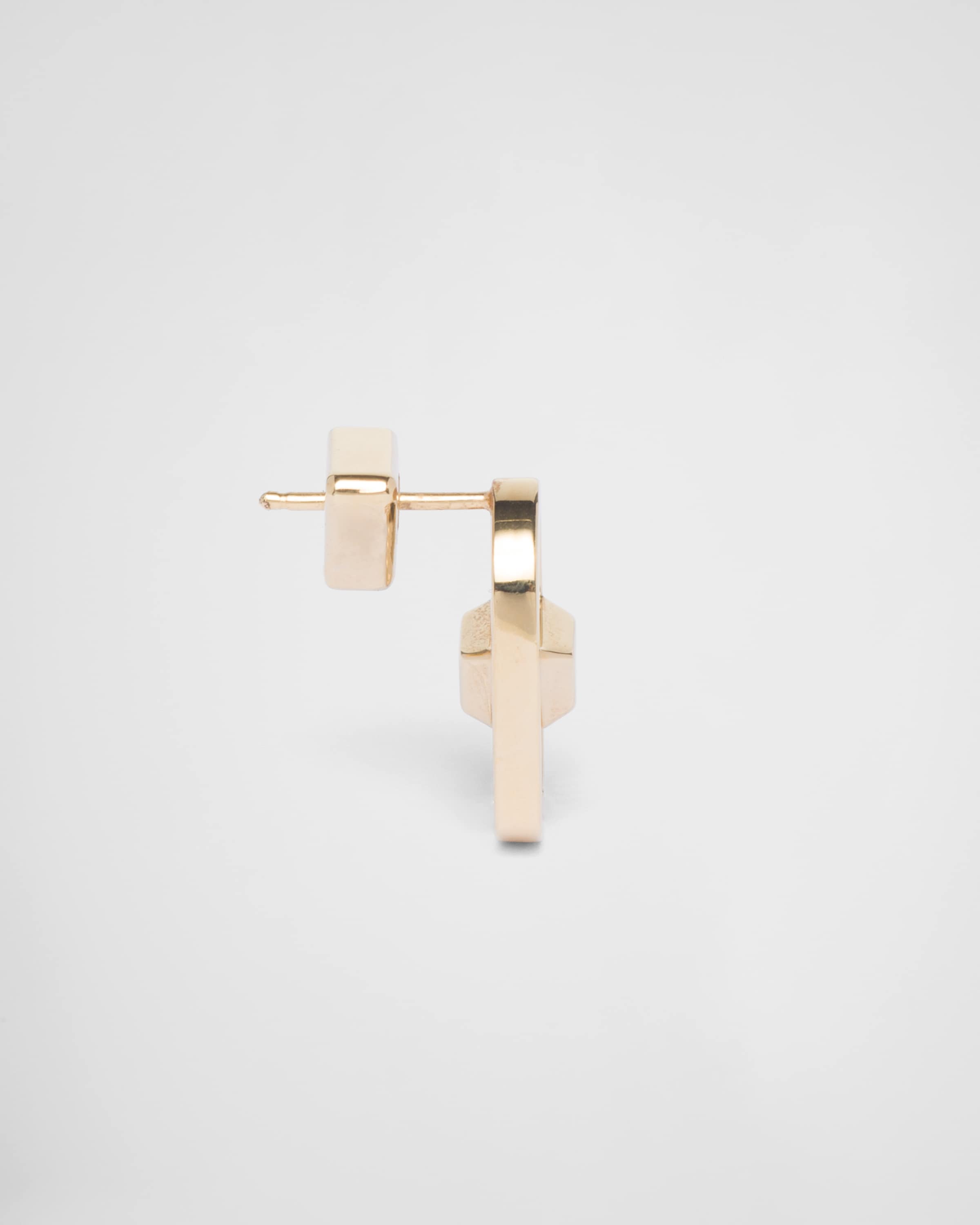 Gold Metal Earrings PRADA