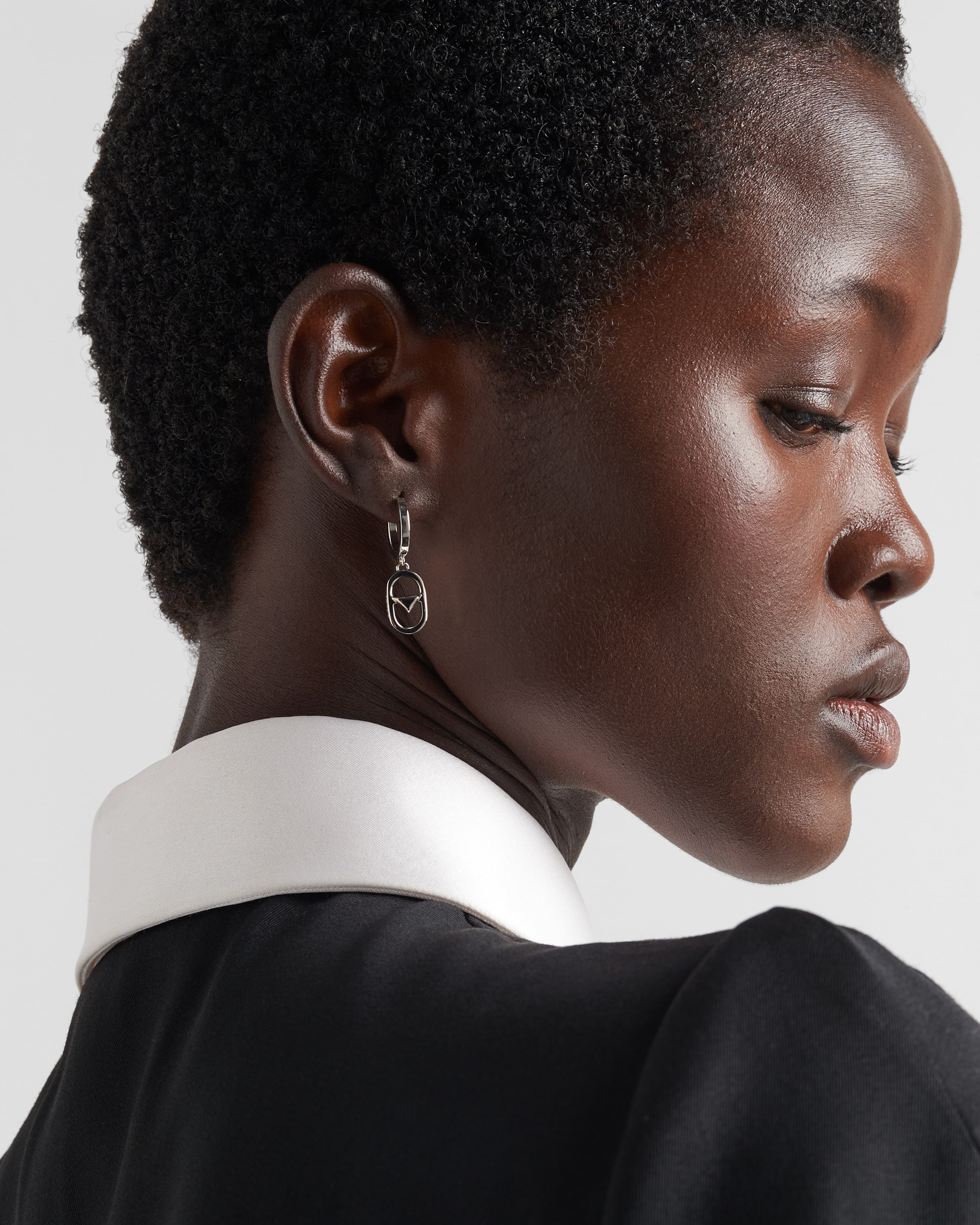 PRADA METAL EARRINGS