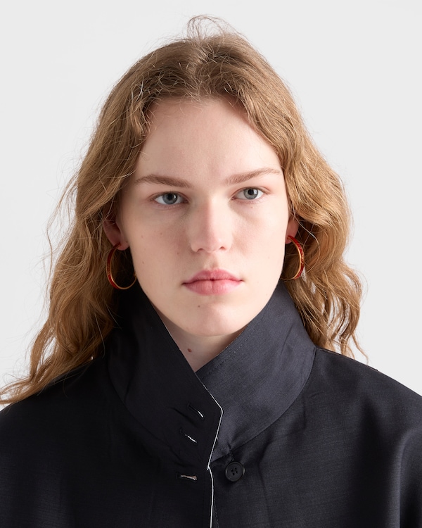 Metal earrings - Fire Engine Red/Gold Metal earrings - Fire Engine Red/Gold