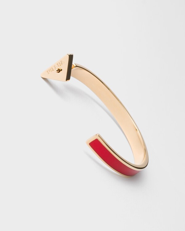 Metal earrings - Fire Engine Red/Gold Metal earrings - Fire Engine Red/Gold