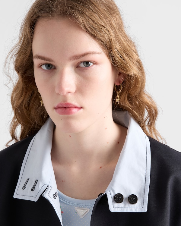 金属耳环 - 消防车红/金色 金属耳环 - 消防车红/金色