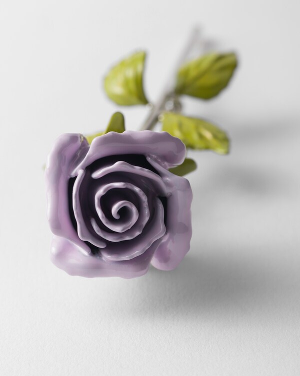 Enameled metal brooch Enameled metal brooch