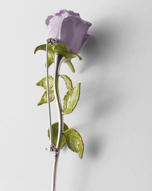 Enameled metal brooch Enameled metal brooch