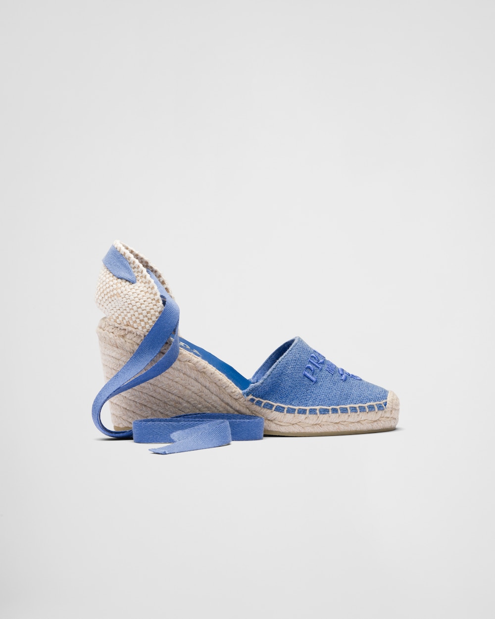 light blue wedge espadrilles