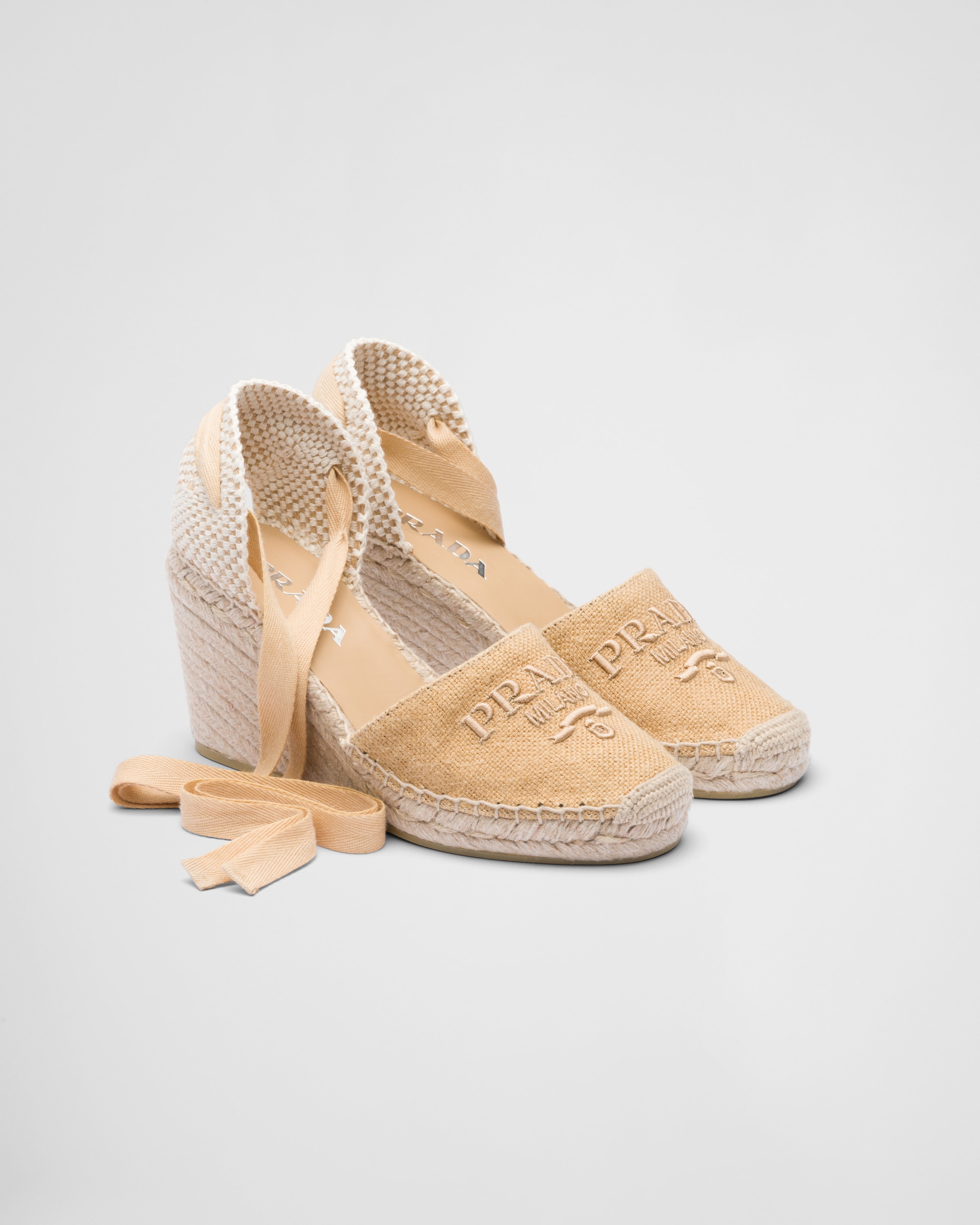 Prada shop espadrilles wedge